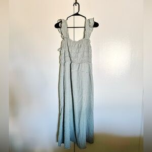 Old Navy Green and White Striped Maxi Dress